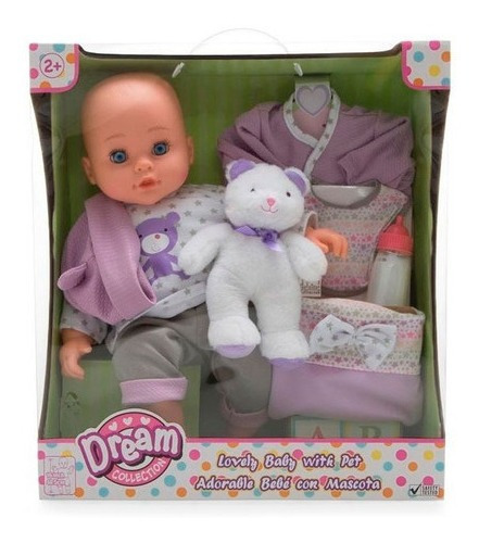 Dream Collection Muñeca 35 Cm Baby Deluxe Set 17241