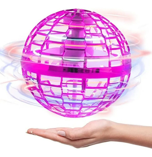 Pelota Voladora Luminosa Para Niños Luz Led Rgb Flyball