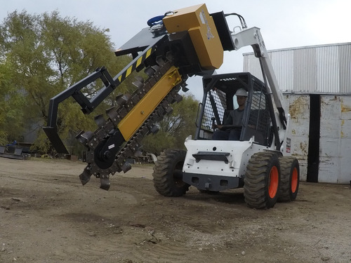 Zanjadora 1200 Hidrobull- Implemento Minicargadora Bobcat