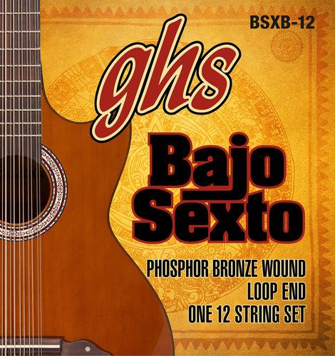 Ghs Strings Ghs Sexto-phosphor Bronze Bajo Sexto-12 Juego De