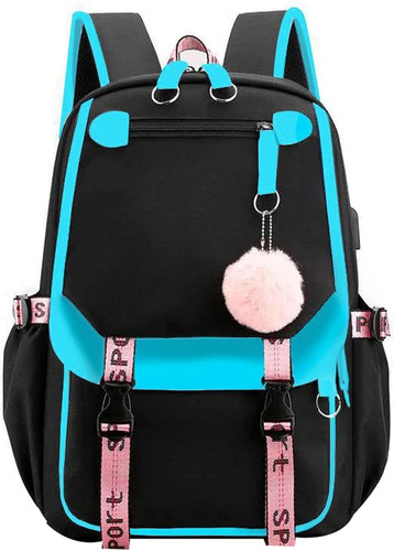 Mochila Para Niñas Adolescentes, Secundaria 21l Usb - 04