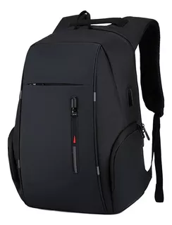 Mochila Impermeable Urbana Para Laptop Carga Usb, Escolar