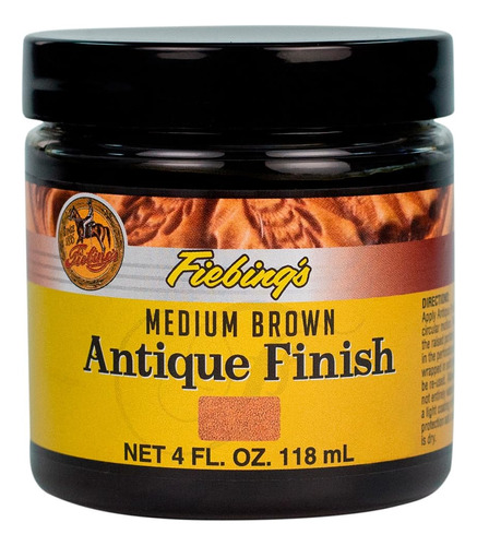 Fiebings Pasta De Acabado Antiguo Marrón Medio, 4oz