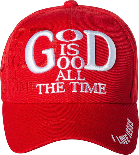 Gorro Religioso Cristiano, 100% Algodón, Diseño De Dios Es B