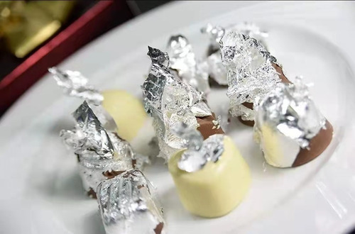 100 Laminas Plata Comestible 9cm Reposteria Belleza Uñas