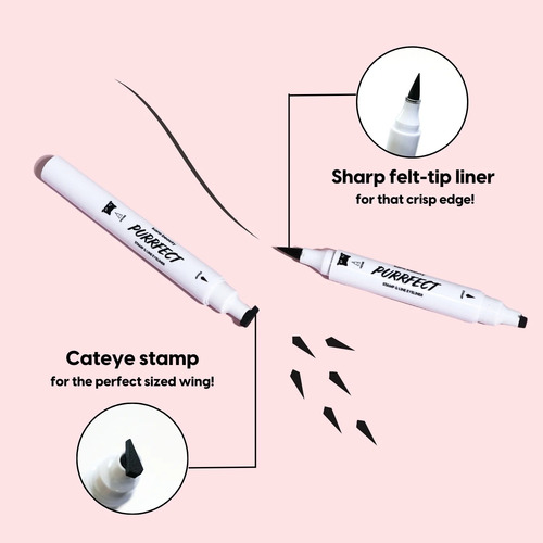 Delineador Plumon Purrfect Stamp Line Eyeliner Kara Beauty