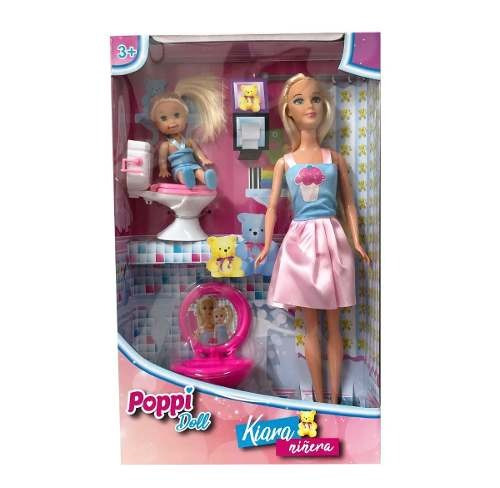 Muñeca Poppi Doll Kiara Niñera Con Accesorios B194
