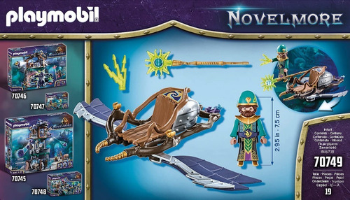 Imagen 6 de 7 de Playmobil 70749 Novelmore Violet Vale Mago Del Aire