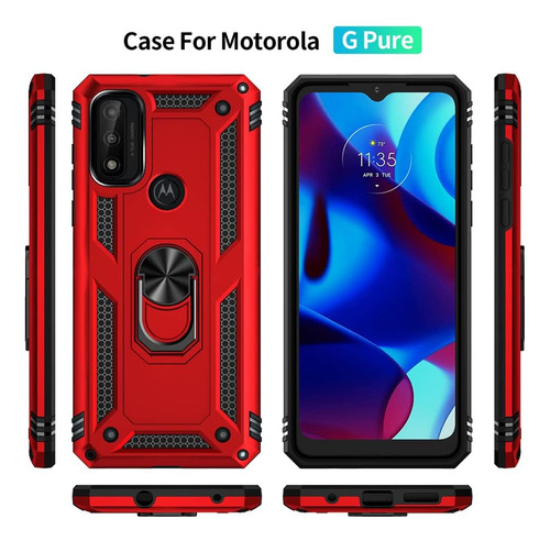 Androgate Para Moto G Pure Case, Motorola Moto G Power Moto