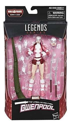 Figura de acción Marvel The Unbelievable Gwenpool Gwenpool Build-A-Figure: Marvel's Lizard de Hasbro Legends Series