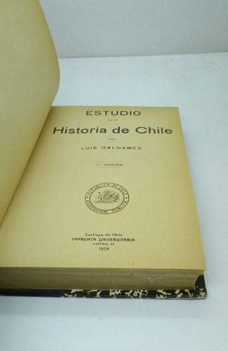 Estudio De La Historia De Chile (Usado)