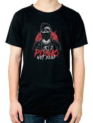 Remera Punk's Not Dead Rock 576 Dtg Minos