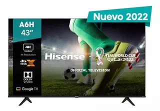 Pantalla Hisense 43 Pulgadas 4k Uhd Google Tv 43a6h Smart Tv