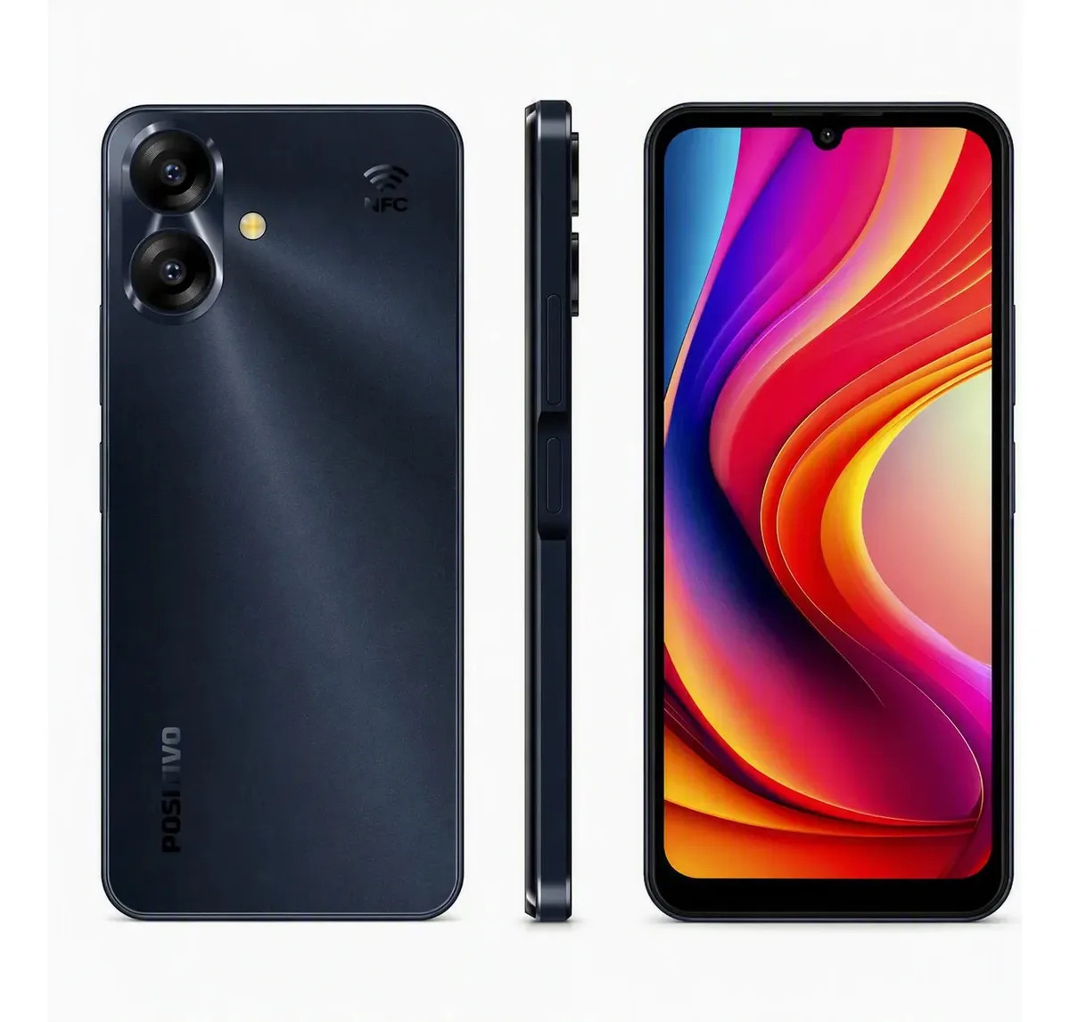Celular Positivo S675 4GB RAM 128GB ROM Smartphone 4G Tela HD+ 6,75" Câmera 50MP NFC Bateria 5000mAh...
