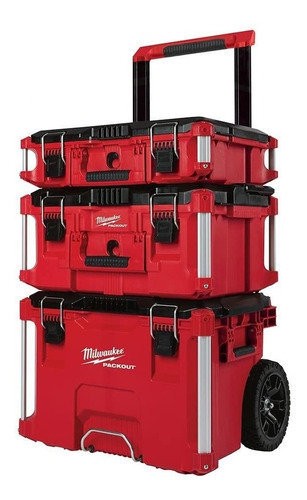 Imagen 1 de 4 de Caja De Herramientas Packout Milwaukee Combo 3 Cajas