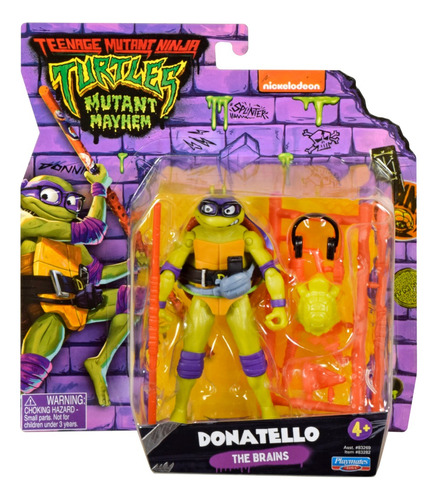 Figura De Acción Bandai Teenage Mutant Ninja Donatello +3