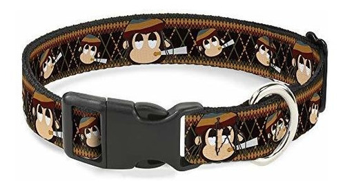 Cat Collar Breakaway Multi Smoking Monkey Argyle Brown 8 To 