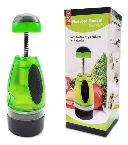 Picador Picatodo Manual Chopper Para Verduras 2 En 1