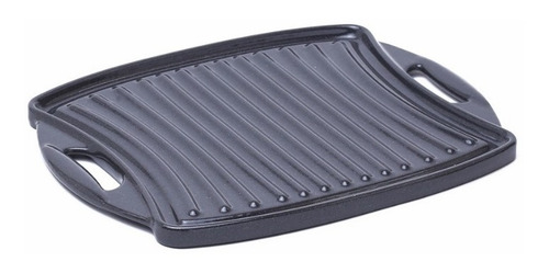 Plancha Grill Premium Hierro Esmaltado Lafont 30,5x24,5 Cm. Color Grafito