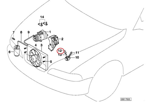 Sensor Temperatura Radiador Bmw 323 325 328 Z3 90-03@