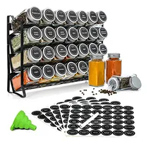 Comprar Estante De Especias Con 28 Tarros De Especias, Organizador D