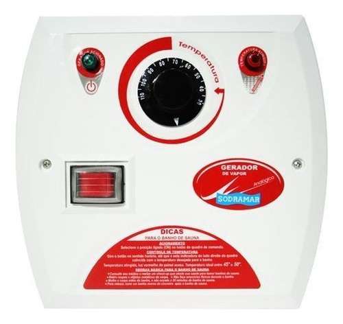 Quadro Analógico Sauna A Vapor Universal E Steam Inox 12kw