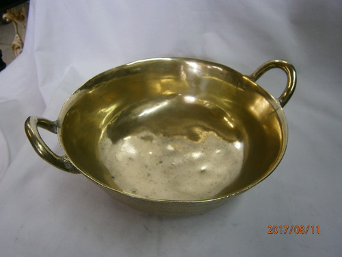 Paila En Bronce Con Averia 25cms De Diametro