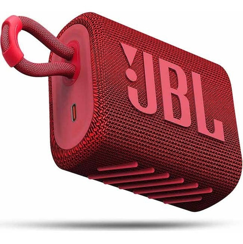 Caixa De Som Jbl Go 3 Bluetooth A Prova D'água Ipx7 Vermelho