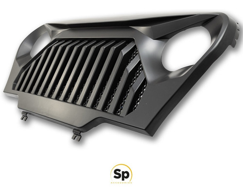 Imagen 5 de 9 de Parrilla Frontal Angry Jeep Wrangler Tj 1997/2006 Negro