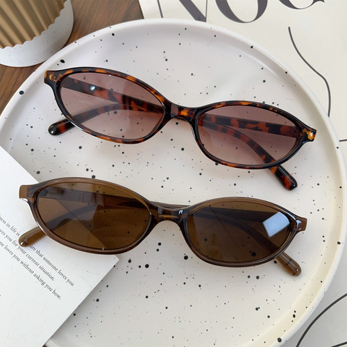 Gafas De Sol Ovaladas Retro Para Mujer, Gafas Vintage Con Mo
