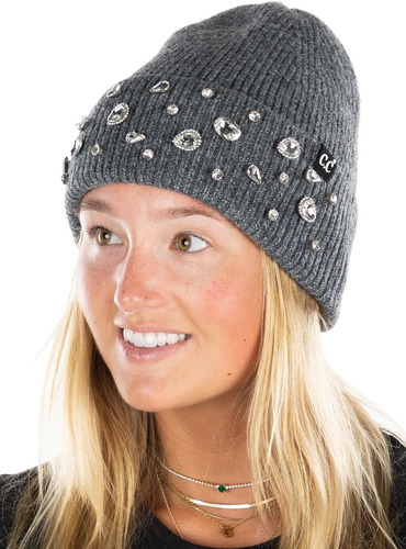 Gorro Con Adornos Brillantes Funky Junque Cristal Diamantes