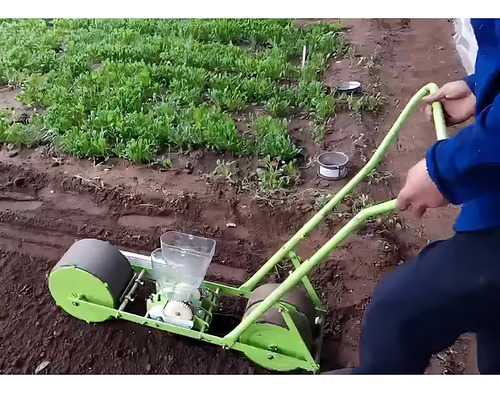 Yajun Sembradora De Hortalizas Manual Agricultor Manual Seeder De Precisión Equipo De Jardín De Plantación Rápida Multifuncional Plantador,4 Row