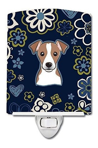 Carolines Treasures Bb5111cnl Flores Azules Jack Russell Ter