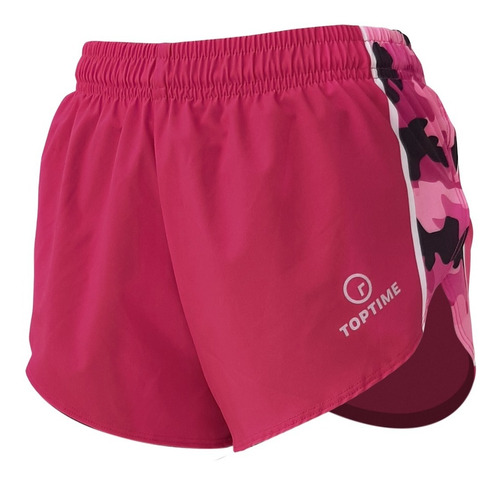 Short Para Correr Running Corto Mujer Entrenamiento Rosa Com