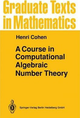 Libro A Course In Computational Algebraic Number Theory -...