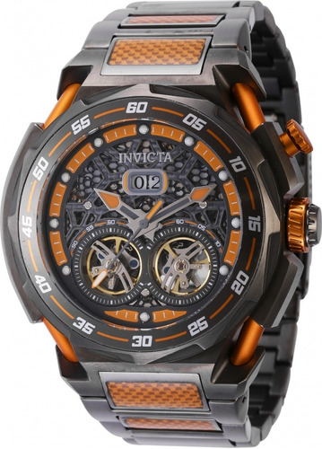 Invicta - Reloj 43805 S1 Rally Para Hombre Color de la correa Gris oscuro Color del bisel Gris oscuro Color del fondo Gris oscuro