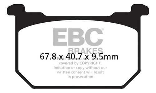 Pastilla Freno Ebc Fa068 Kawasaki Z 650 F2/f3/f4 81-83 F