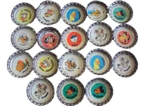 Comprar Lote Coleccionable De Tapitas Disney De Pepsi - 18 Unidades