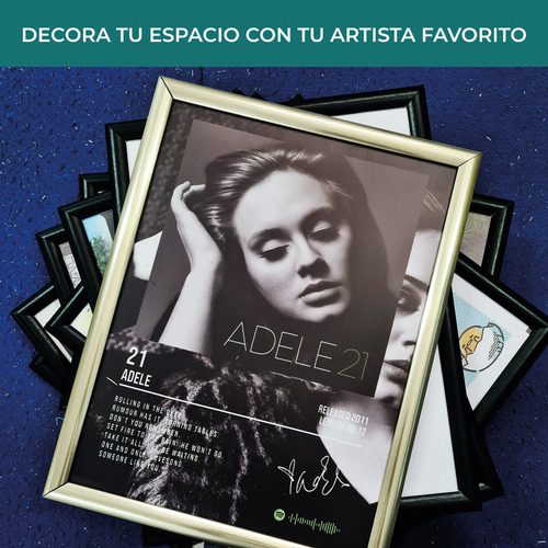 Cuadro James Arthur Album Deluxe Music Firma C/marco 40x30