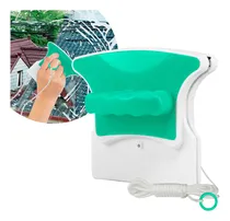 Comprar Limpiador Magnético de Ventanas Slim Company Limpia Vidrios Doble Cara con Imán + Repuestos Accesorio de Limpieza Hogar Casa Color Verde