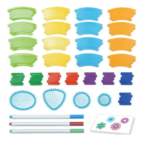 Espirografo Diy Multifuncional Regla Figuras Estilo Libre
