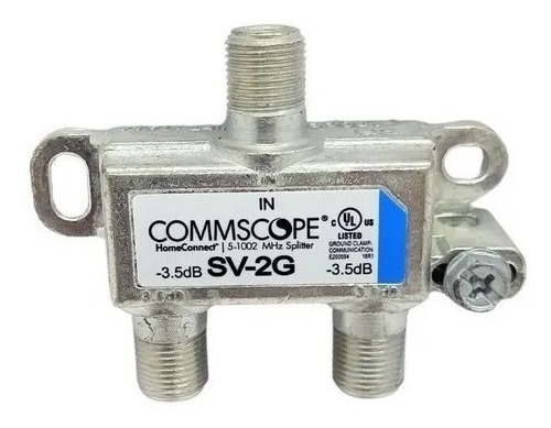 Divisor Coaxial Rg6 De 2vías Sv-2g De Commscope 5-1000mhz