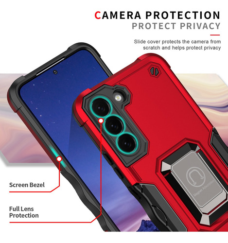 Funda Con Soporte Magnético Tipo Anillo Con Soporte Para Sam