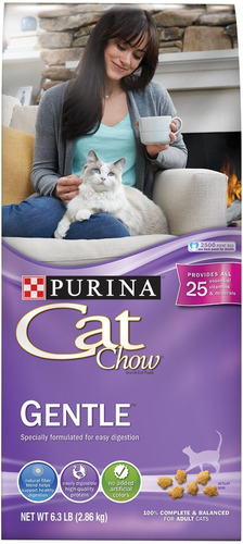 Purina Cat Chow Suave Y Seco De La Comida Para Gatos 6.3 Lb.