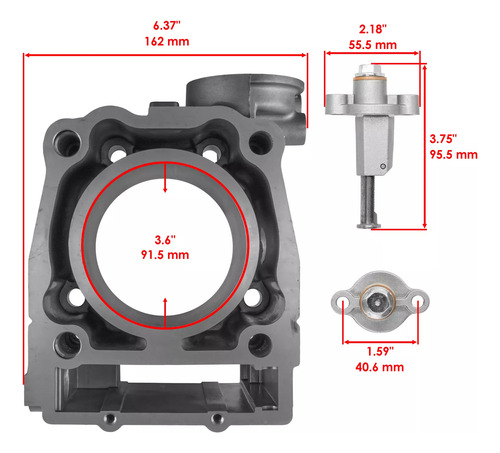 Kit Cilindro Anillo Pistón Junta Polaris Sportsman 500 07-10