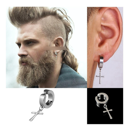 Arete Candonga Piercing Falso Hombre Mujer Acero 1 Pza