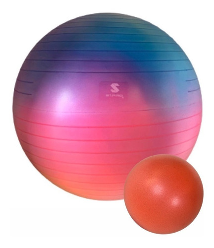 Kit C/2 Bolas De Pilates - Premium Tie Dye - 60cm + Softball