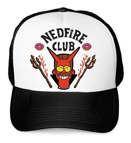 Gorra Hellfire Club/ Stranger Things /ned Flanders Los Simps
