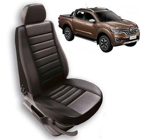 Funda Asiento Cuero Renault Alaskan C/ Apoya Brazo Trasero