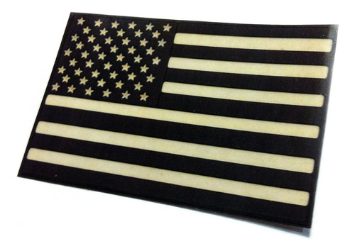 United States Bandera Baja Visibilidad Sticker Autoadhesivo